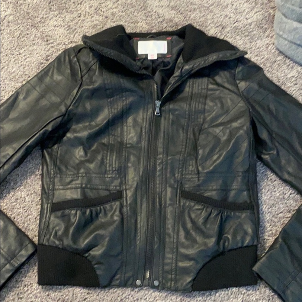 Faux leather Moto jacket